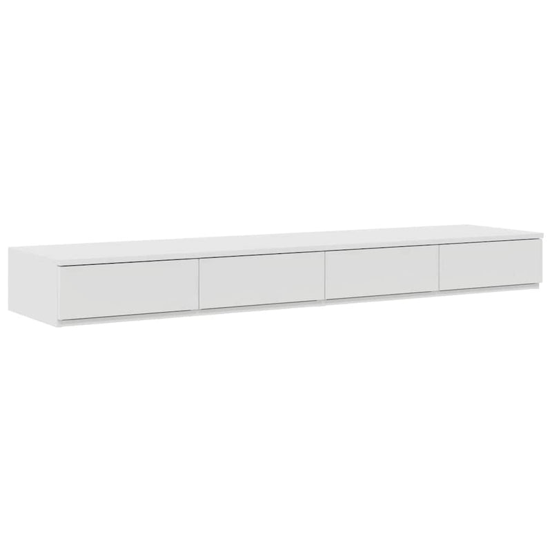 vidaXL Ágykeret tárolóval fiókkal Fehér 236.5 x 160 x 31.5 cm Faanyag