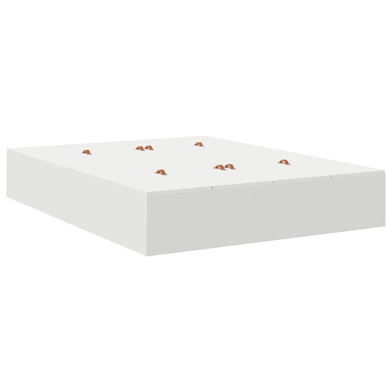 vidaXL Ágykeret tárolóval fiókkal Fehér 236.5 x 160 x 31.5 cm Faanyag