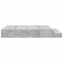 vidaXL Ágykeret tárolóval Beton Szürke 236.5 x 160 x 31.5 cm Faanyag