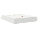 vidaXL Ágykeret tárolóval fiókkal Fehér 236.5 x 180 x 31.5 cm Faanyag