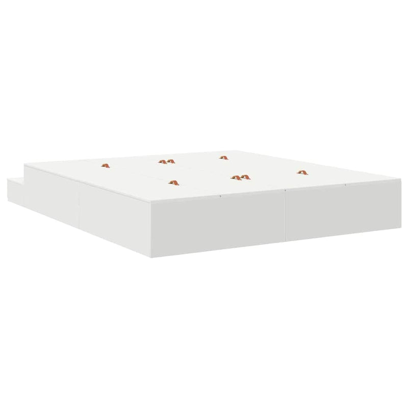 vidaXL Ágykeret tárolóval fiókkal Fehér 236.5 x 180 x 31.5 cm Faanyag