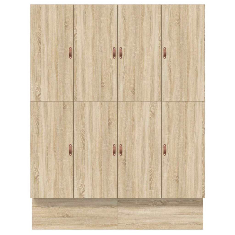 vidaXL Ágykeret tárolóval Sonoma tölgy 236.5 x 180 x 31.5 cm Faanyag