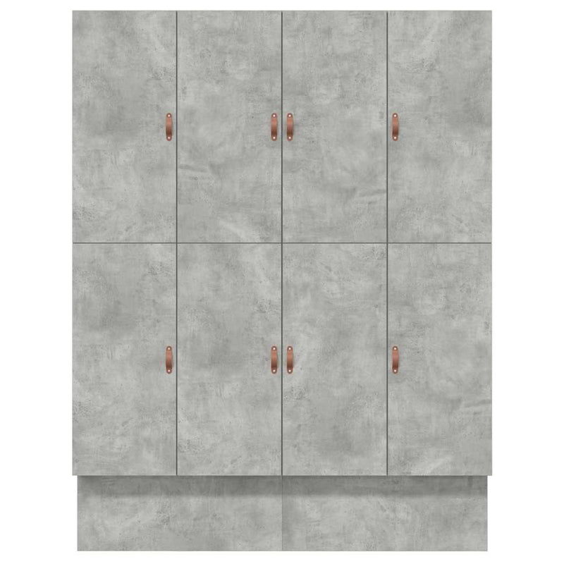 vidaXL Ágykeret tárolóval Beton Szürke 236.5 x 180 x 31.5 cm Faanyag