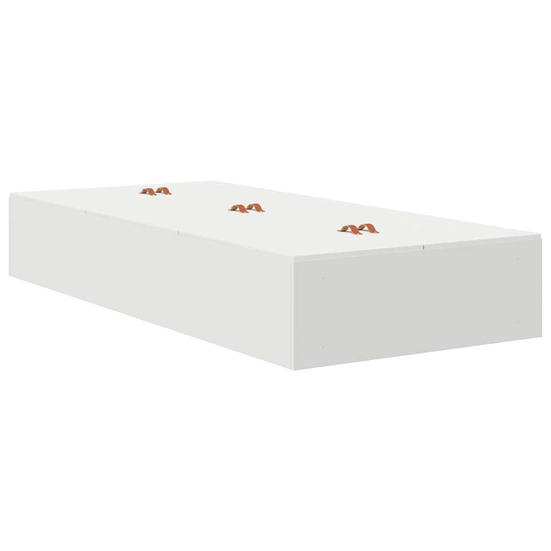 vidaXL Ágykeret tárolóval fiókkal Fehér 226.5 x 90 x 31.5 cm Faanyag