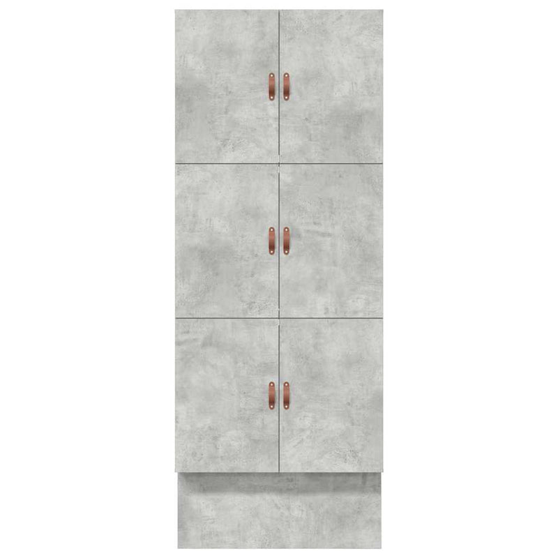 vidaXL Ágykeret tárolóval Beton Szürke 226.5 x 90 x 31.5 cm Faanyag