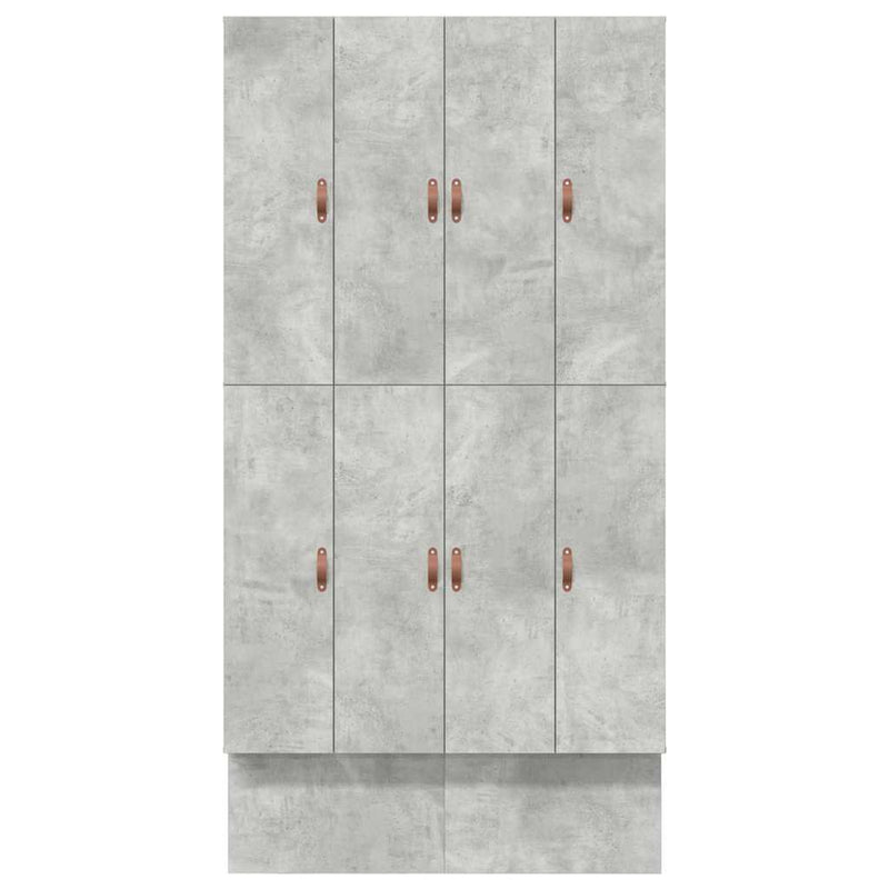 vidaXL Ágykeret tárolóval Beton Szürke 226.5 x 120 x 31.5 cm Faanyag