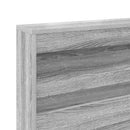 vidaXL Könyvespolcos Ágy tárolóval Szürke sonoma 140 x 200 cm Faanyag