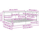 vidaXL Könyvespolcos Ágy fejtámlával Beton szürke 160 x 200 cm Faanyag