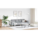 vidaXL Nappali Kanapé Világosszürke 250 x 77 x 76 cm Poliészter