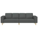 vidaXL Nappali Kanapé Sötétszürke 250 x 77 x 76 cm Poliészter