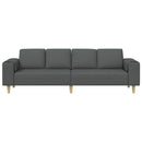 vidaXL Kanapé Szett Sötétszürke szövet