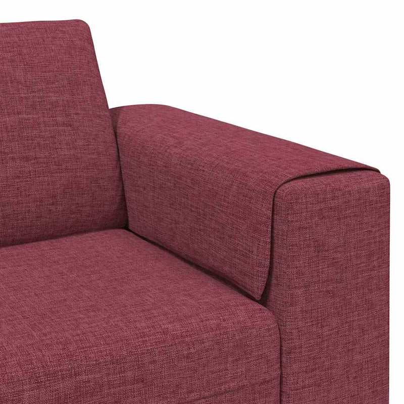 vidaXL Kanapé Szett bordó szövet