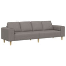 vidaXL Nappali Kanapé Tópszínű 250 x 77 x 76 cm Poliészter