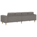 vidaXL Nappali Kanapé Tópszínű 250 x 77 x 76 cm Poliészter