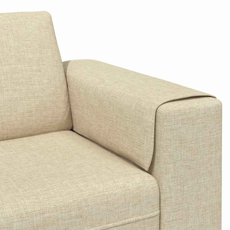 vidaXL Kanapé Szett Krém szövet