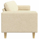 vidaXL Nappali Kanapé Krém 250 x 77 x 76 cm Poliészter