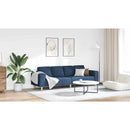 vidaXL Kanapé Szett Kék szövet