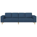 vidaXL Kanapé Szett Kék szövet