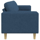 vidaXL Nappali Kanapé Kék 250 x 77 x 76 cm Poliészter
