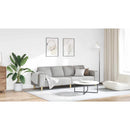 vidaXL Nappali Kanapé Felhőszürke 250 x 77 x 76 cm Poliészter