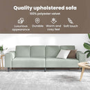 vidaXL Nappali Kanapé Világosszürke 250 x 77 x 76 cm