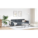 vidaXL Nappali Kanapé Sötétszürke 250 x 77 x 76 cm