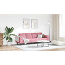 vidaXL Nappali Kanapé Rózsaszín 250 x 77 x 76 cm