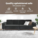 vidaXL Nappali Kanapé Fekete 250 x 77 x 76 cm