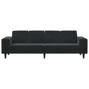vidaXL Kanapé Szett Fekete Bársony