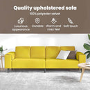 vidaXL Nappali Kanapé Sárga 250 x 77 x 76 cm