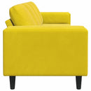 vidaXL Nappali Kanapé Sárga 250 x 77 x 76 cm