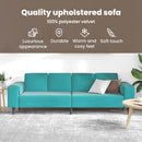 vidaXL Nappali Kanapé Türkiz 250 x 188 x 76 cm