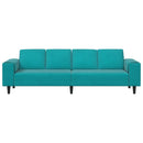 vidaXL Kanapé Szett Türkiz Bársony