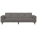 vidaXL Kanapé Világosszürke 250 x 77 x 76 cm Bársonyos szövet