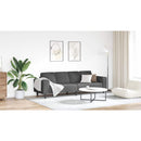 vidaXL Kanapé Sötétszürke 250 x 77 x 76 cm Bársonyos szövet