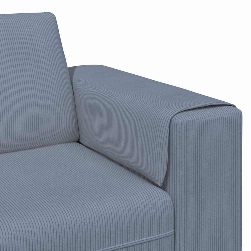 Szövet kanapé párnával Kék 208 cm Bársony anyag