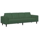 vidaXL Kanapé Sötétzöld 250 x 77 x 76 cm Bársonyos szövet