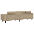 vidaXL Kanapé Szett Világosszürke Műbőr velúr