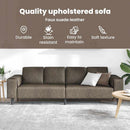 vidaXL Nappali Kanapé Sötétszürke 250 x 77 x 76 cm