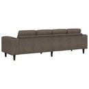 vidaXL Nappali Kanapé Sötétszürke 250 x 77 x 76 cm