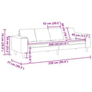 vidaXL Kanapé Szett Sötétszürke Műbőr velúr