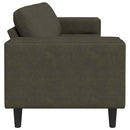 vidaXL Nappali Kanapé Katonai zöld 250 x 77 x 76 cm