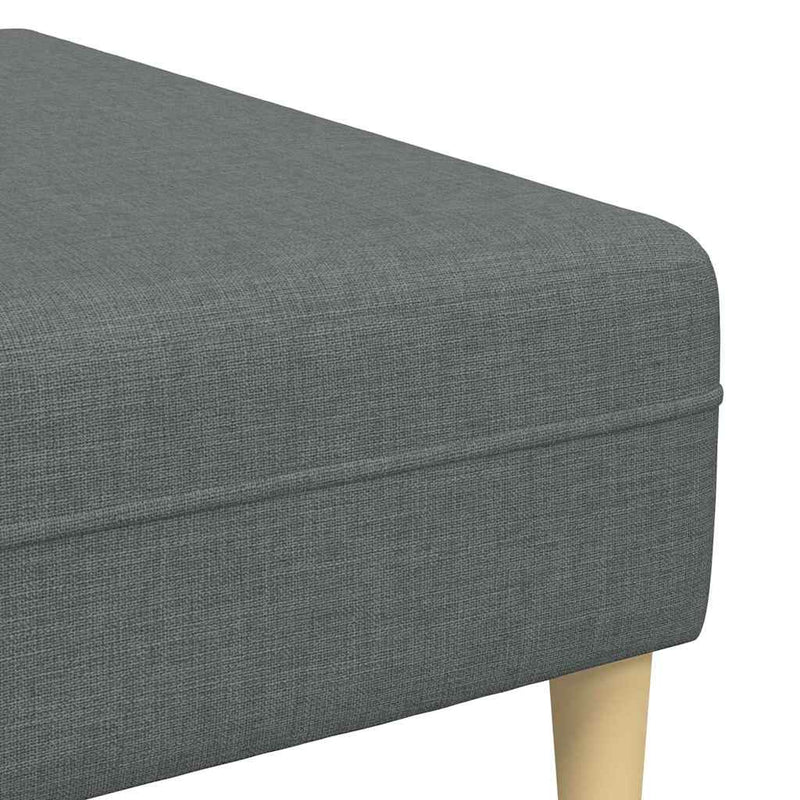 Kanapé Szett 3 pcs Sötétszürke szövet