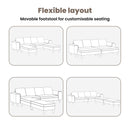 vidaXL Nappali Kanapé 3 pcs Bordó 250 x 188 x 76 cm Poliészter