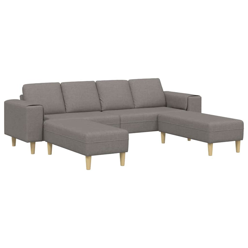 Kanapé Szett 3 pcs Tópszínű szövet