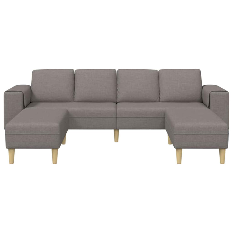 Kanapé Szett 3 pcs Tópszínű szövet