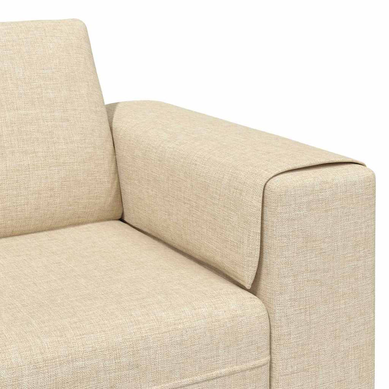 Kanapé Szett 3 pcs Krém szövet