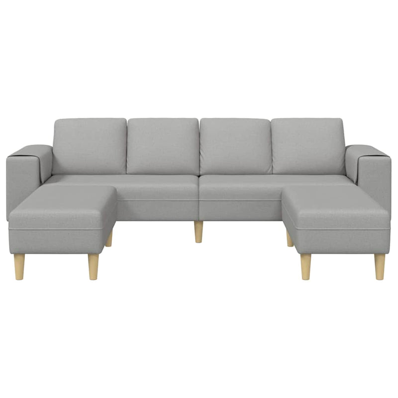 Kanapé Szett 3 pcs Felhős szürke szövet