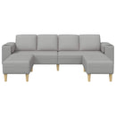 vidaXL Nappali Kanapé 3 pcs Felhőszürke 250 x 188 x 76 cm Poliészter