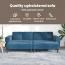 vidaXL Nappali Kanapé 3 pcs Kék 250 x 188 x 76 cm